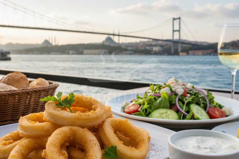 Fried Calamari With Tarator Sauce