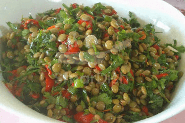 Buğdaylı Yeşil Mercimek Salatası
