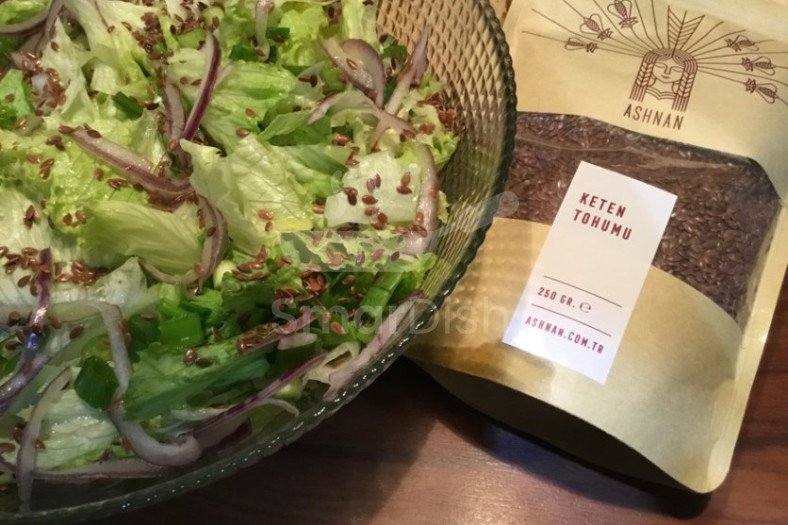 Keten Tohumlu Yeşil Salata