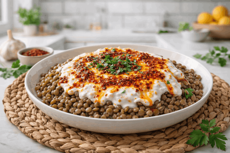 Yoğurtlu Mercimek Salatası