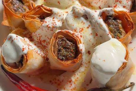 Kıymalı Yufka Kebabı