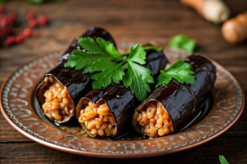 Stuffed Dried Eggplant With Olive Oil